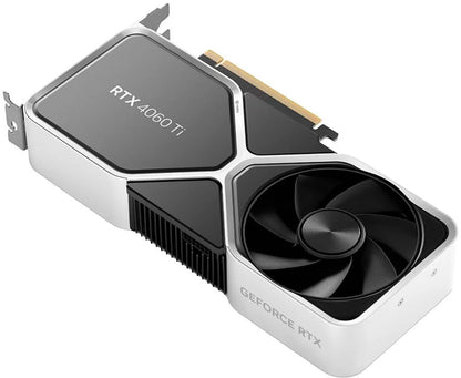 - Geforce RTX 4060 Ti 8GB GDDR6 Graphics Card - Titanium and Black